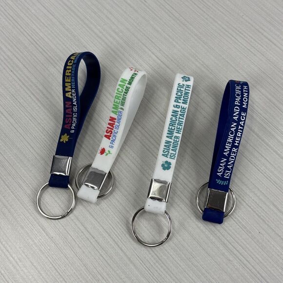 Asian American Pacific Islander Heritage Month Keychain Lot Of 4 NEW - Picture 1 of 6